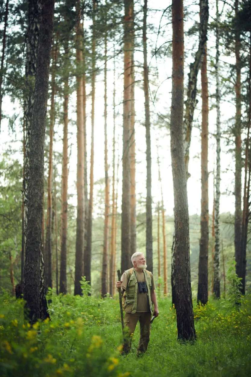 Senior-man-in-mountain-forest-------utc Senior-man-in-mountain-forest-------utc